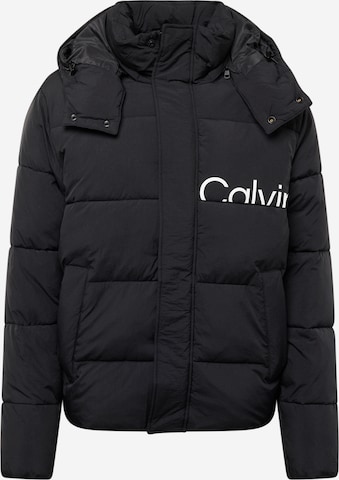 Veste mi-saison 'Essential' Calvin Klein Jeans en noir : devant