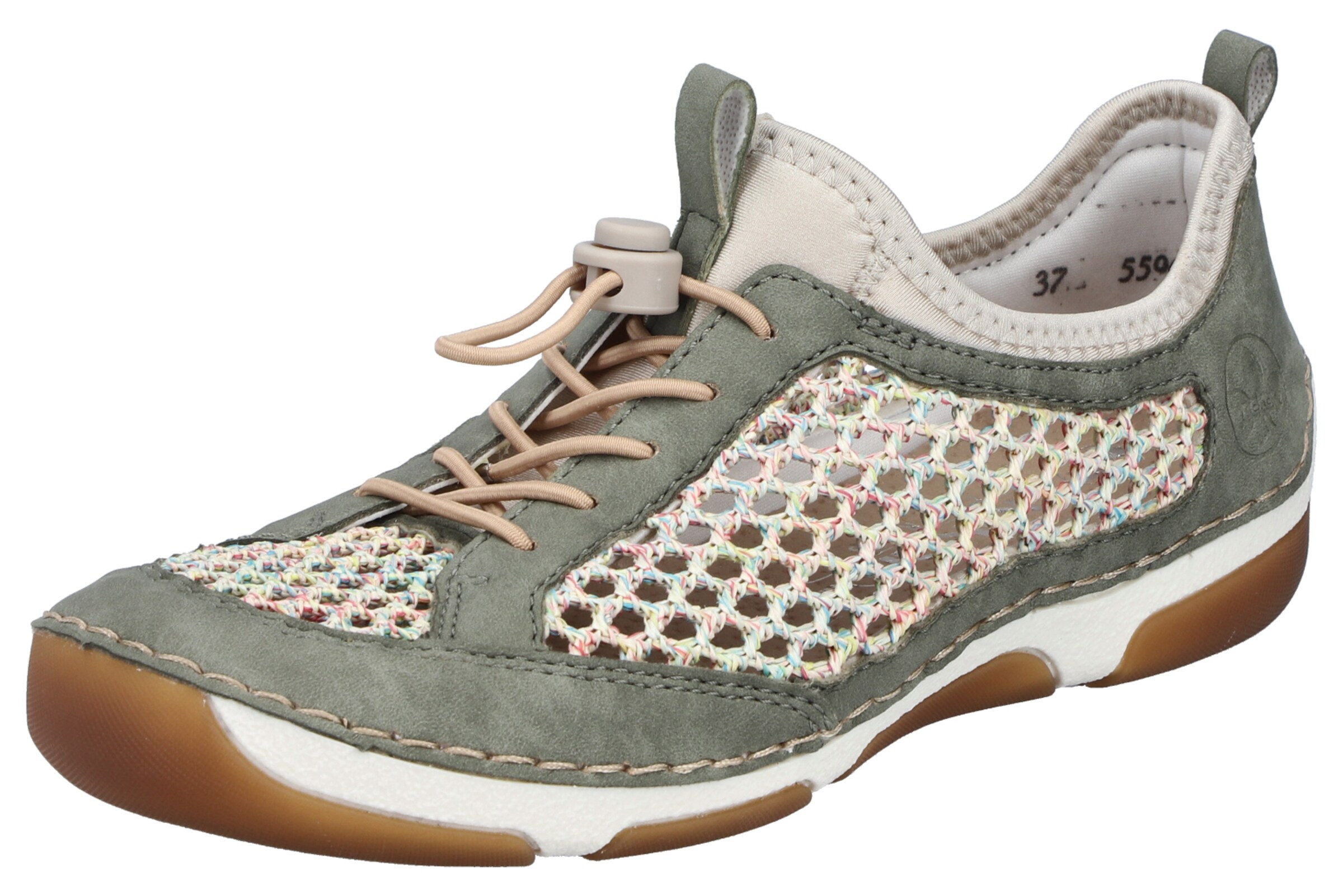 Rieker Slipper in Grau: Vorderseite