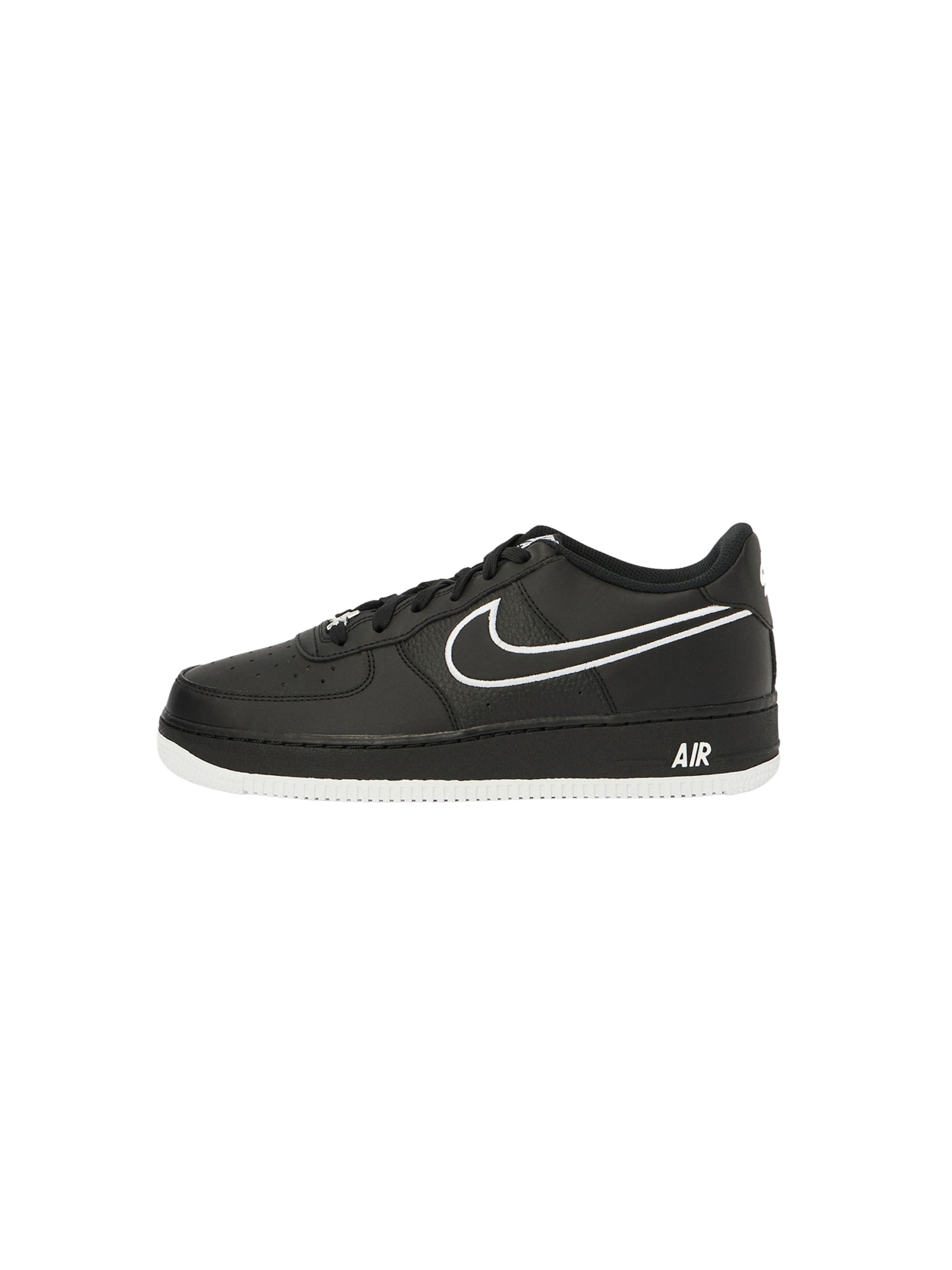 Nike Sportswear - Zapatillas deportivas 'Air Force 1' en negro: frente