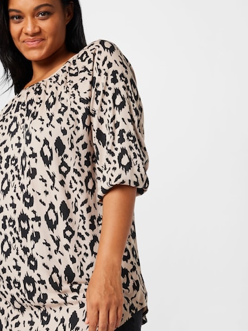 ABOUT YOU Curvy - Blusa 'Talea' em bege