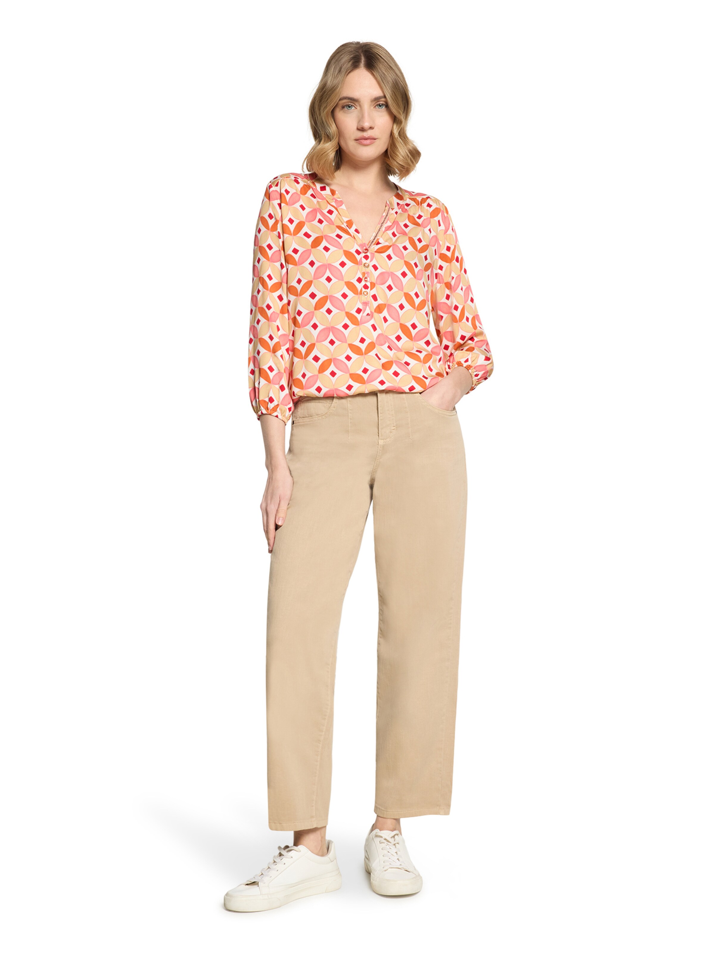 Camicia da donna di Cartoon in bianco