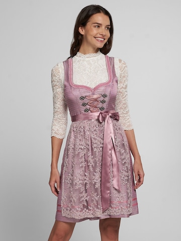 SPIETH & WENSKY Dirndl 'Akela' in Pink: front