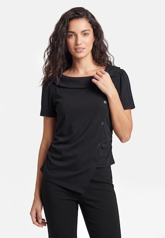 usha BLACK LABEL Blouse in Zwart: voorkant