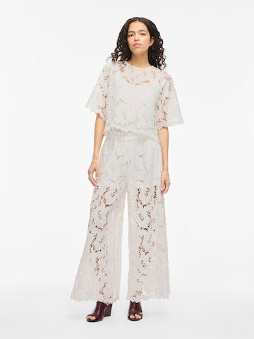 VILA Wide leg Broek 'VIHylde' in Wit