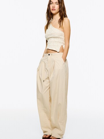 Bershka Knitted top in Beige