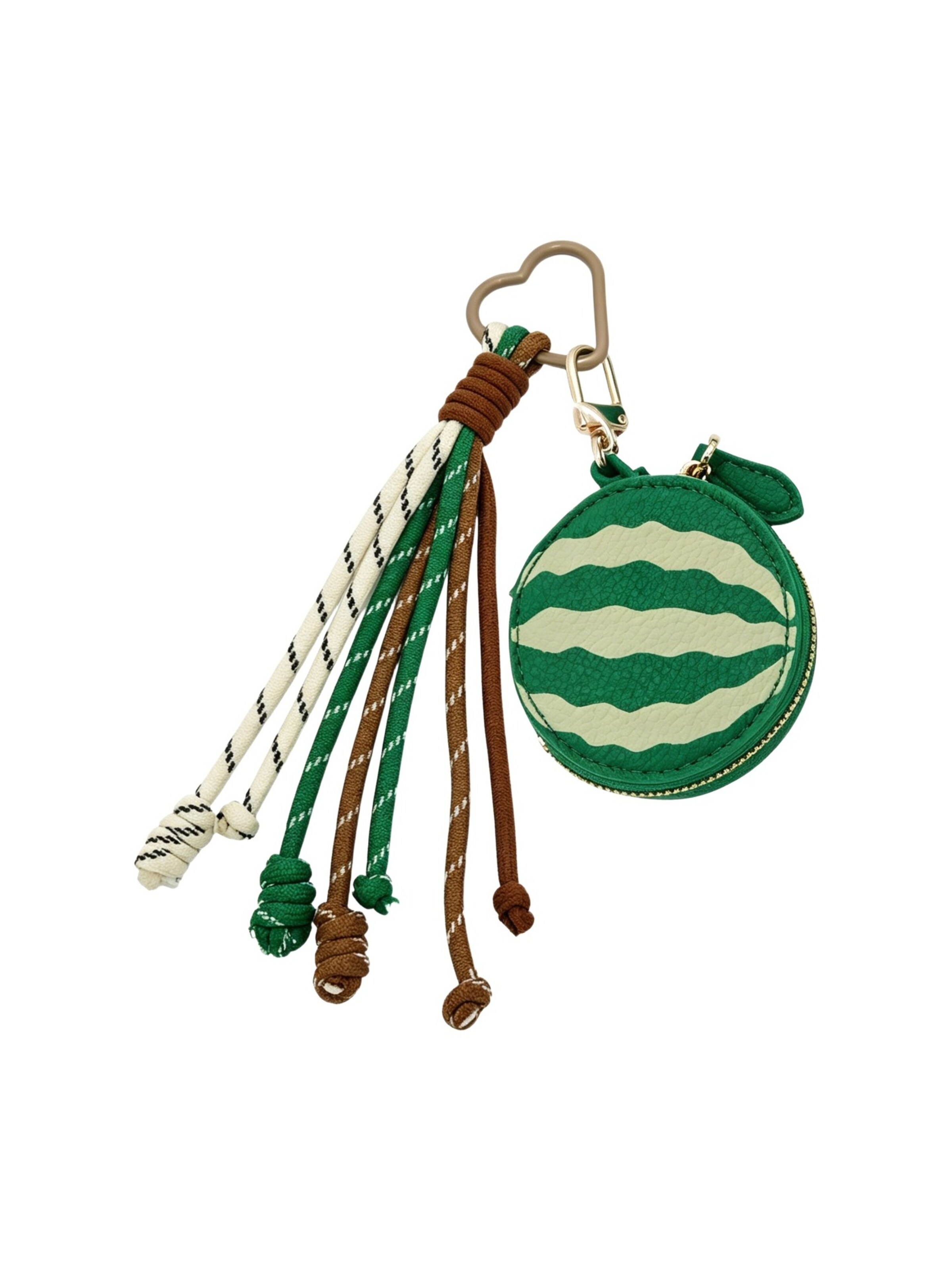 Portachiavi di Kassandra in verde: frontale