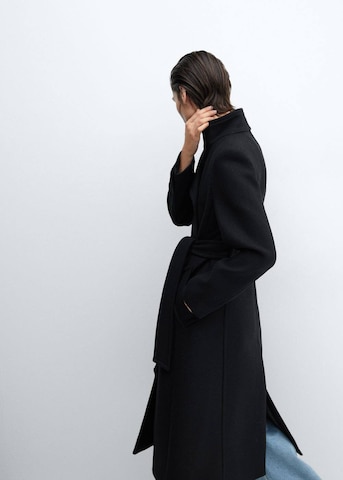 MANGO Between-Seasons Coat 'Sirenita' in Black