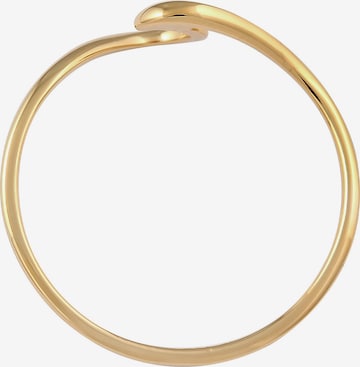 ELLI PREMIUM Ring ' Wellen ' in Gold: front