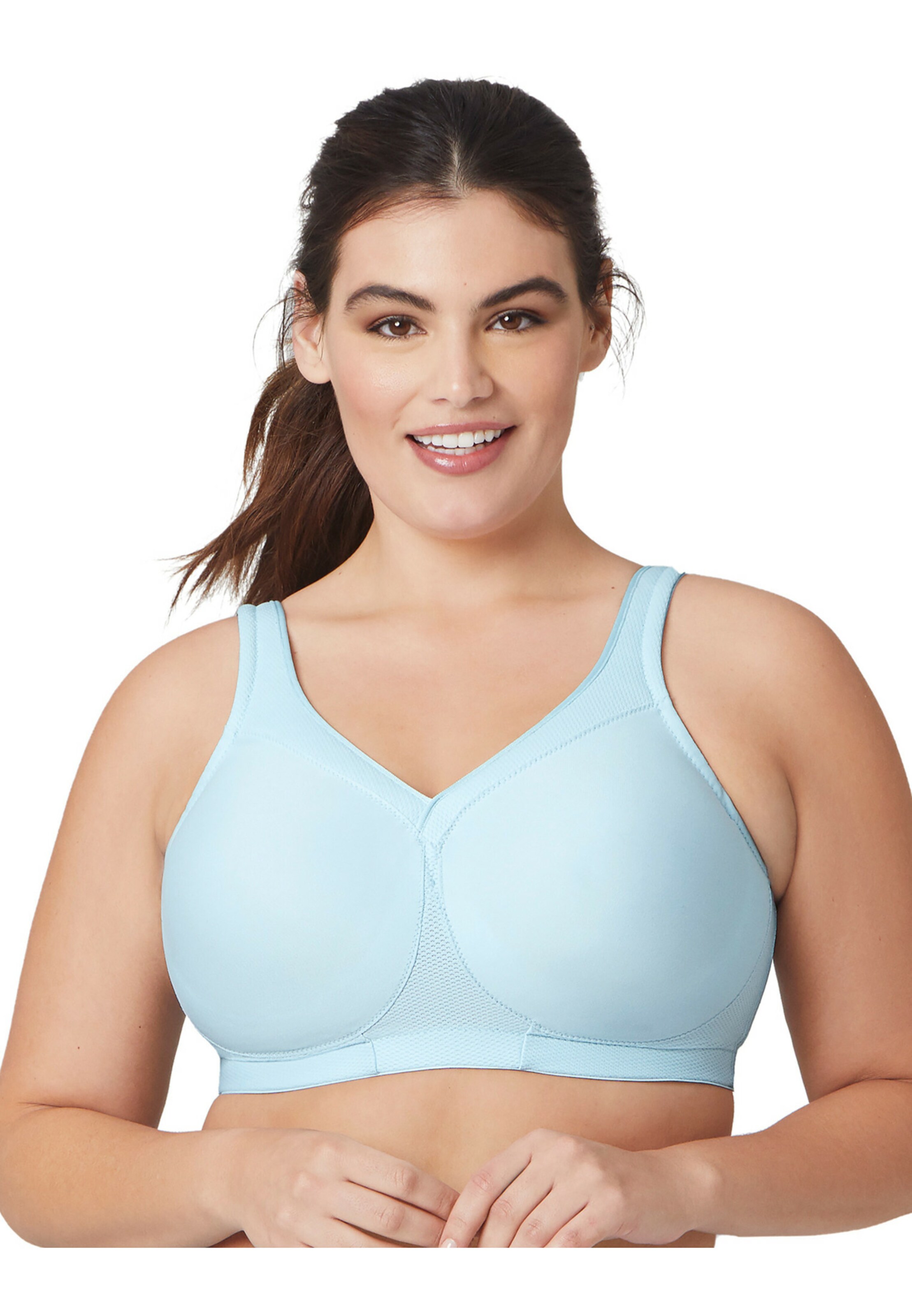 GLAMORISE Minimiser Bra in Blue: front