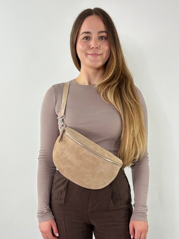 lePelou Gürteltasche 'VALENTINA large' in Beige