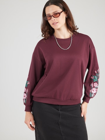 ONLY Carmakoma - Sudadera 'CARBROOKE' en lila: frente