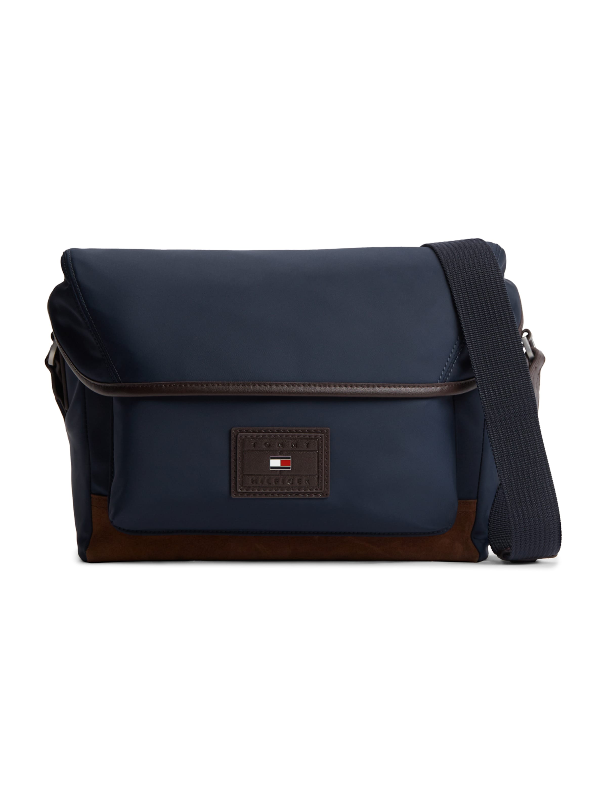 TOMMY HILFIGER Pleca soma 'HERITAGE', krāsa - tumši zils / tumši brūns, Preces skats