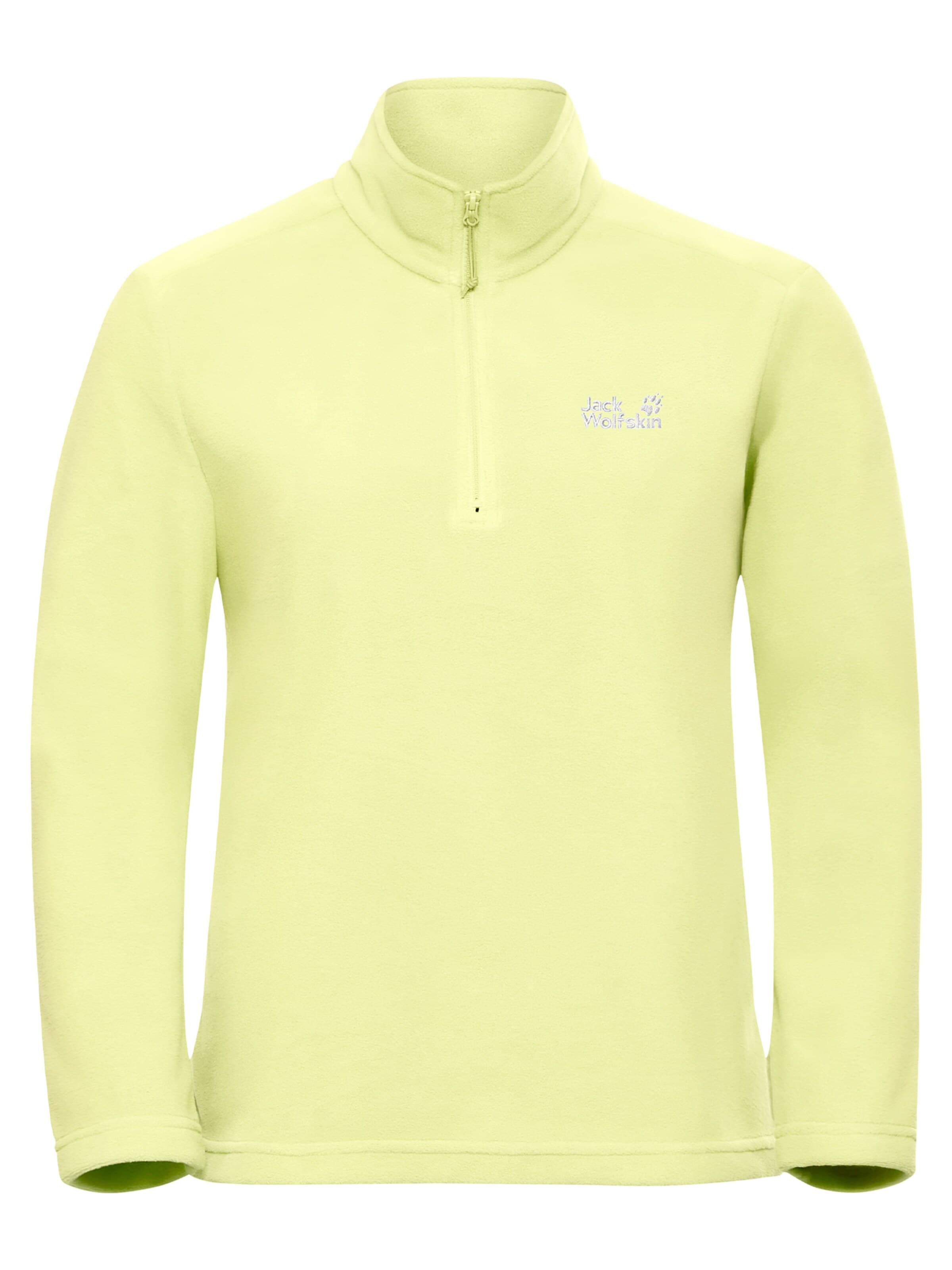 JACK WOLFSKIN Pullover 'Taunus 100 Half-Zip'‌‌‌‌‌‌ in Gelb: Vorderseite