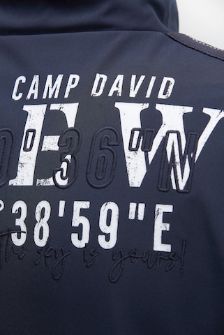 CAMP DAVID Between-season jacket in Blue: front