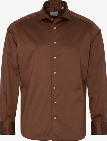 ETERNA Button Up Shirt in Brown: front