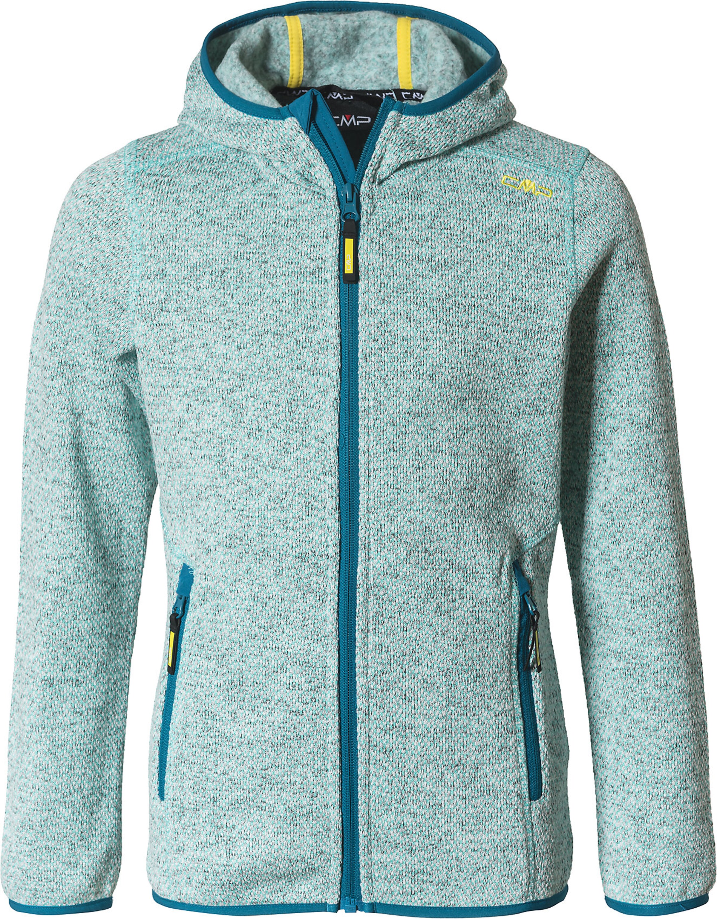 CMP Athletic Fleece Jacket in Green: front