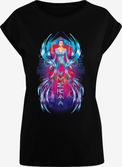 ABSOLUTE CULT T-shirt 'Aquaman - Mera Dress' en indigo / bleu néon / rose néon / noir, Vue avec produit