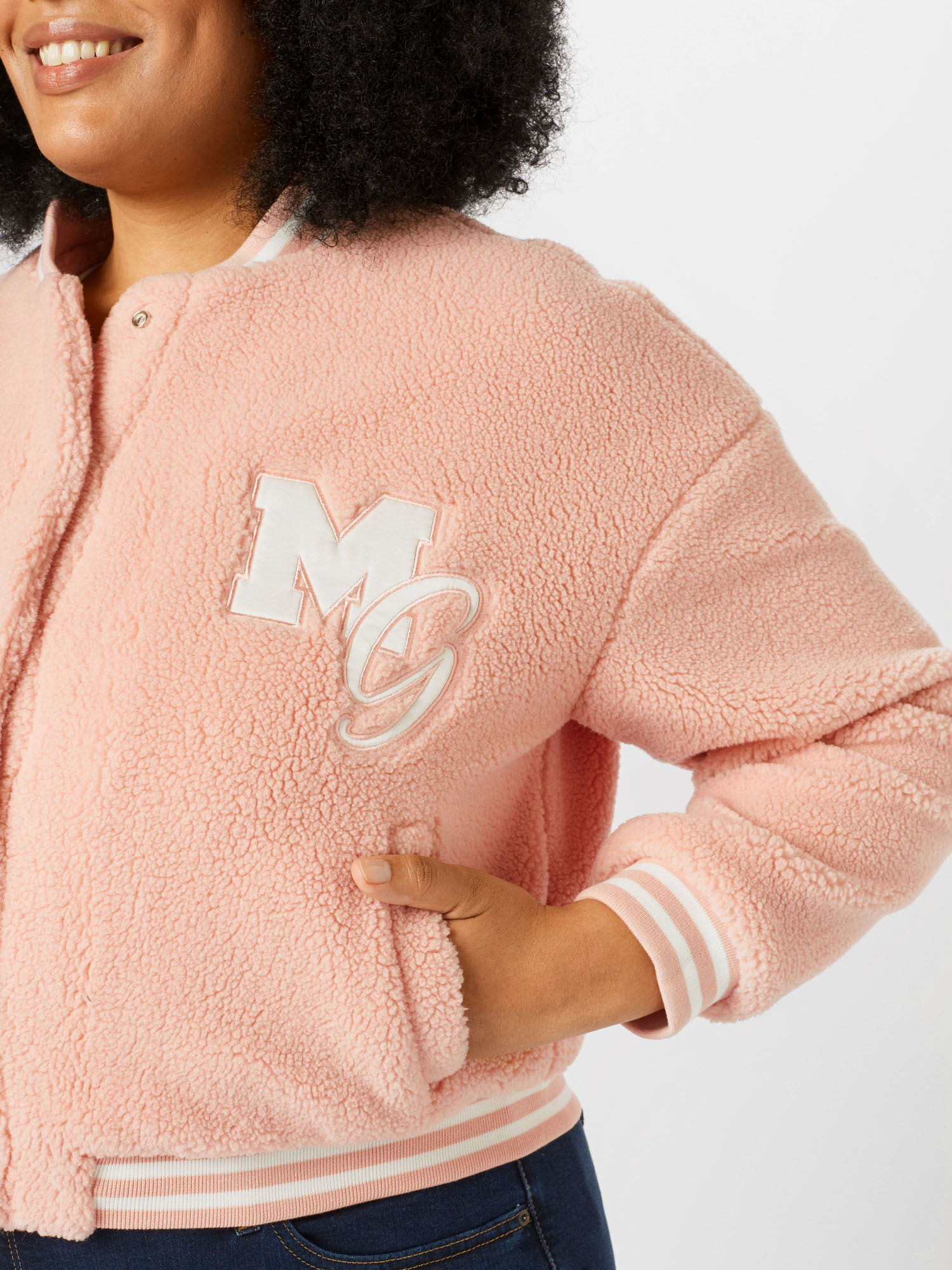 Missguided Plus Jacke in Rosa 