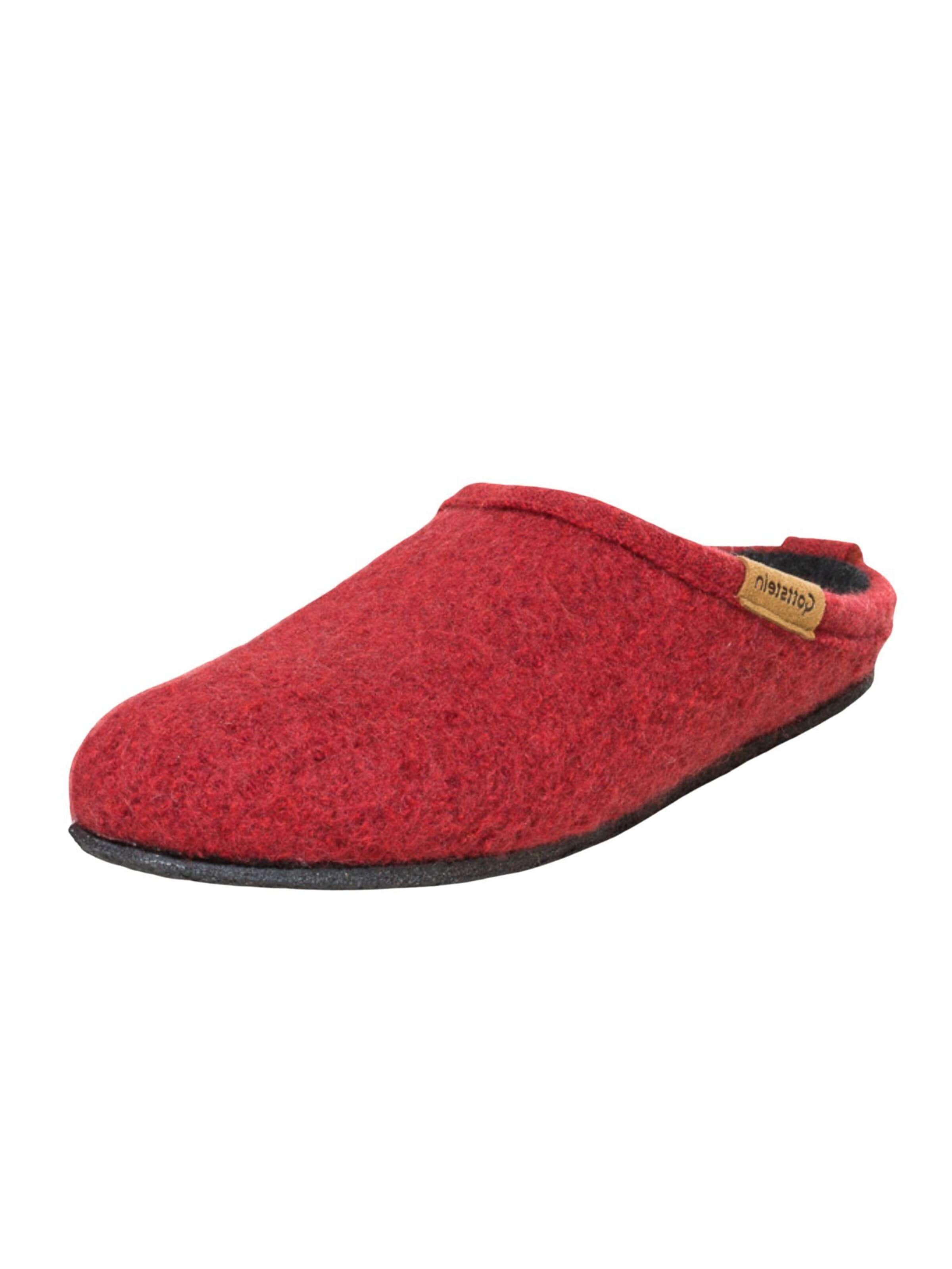 Gottstein Slippers 'Walkpantoffel ALP- COMFORT-FE' in Red: front