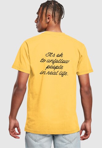 T-Shirt 'Heartbreak' Merchcode en jaune