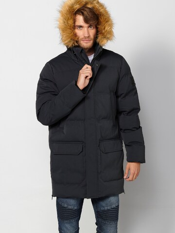 KOROSHI Winterjacke in Grau