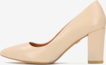 Kazar - Zapatos con plataforma en beige: frente