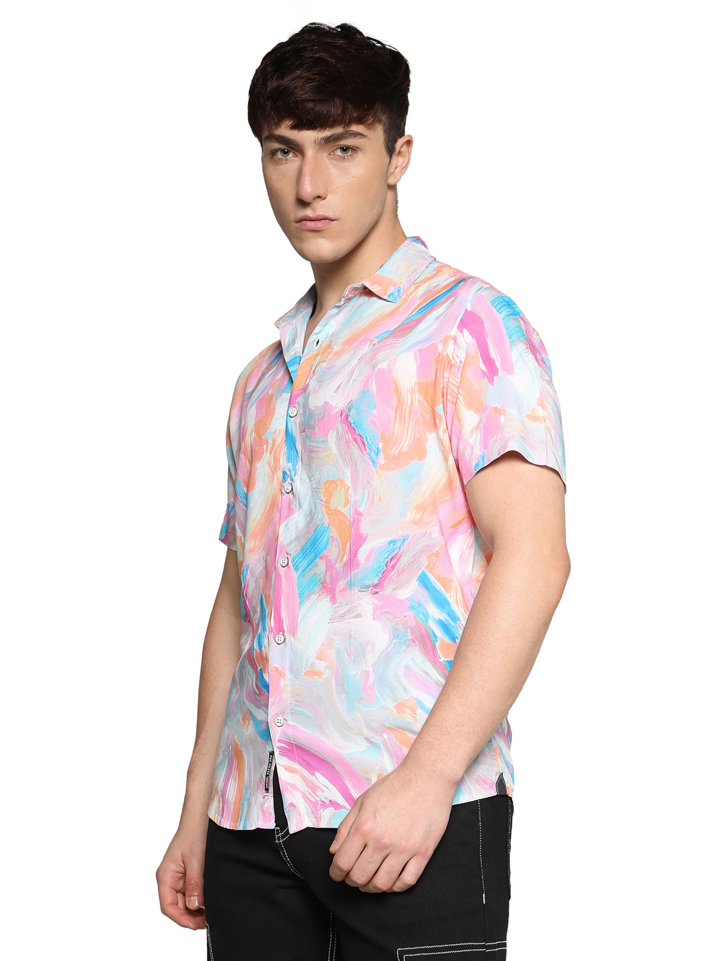 Campus Sutra Regular fit Button Up Shirt 'Juan ' in Mixed colours