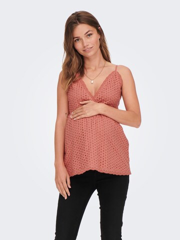 Only Maternity Top 'Mega' in Red: front