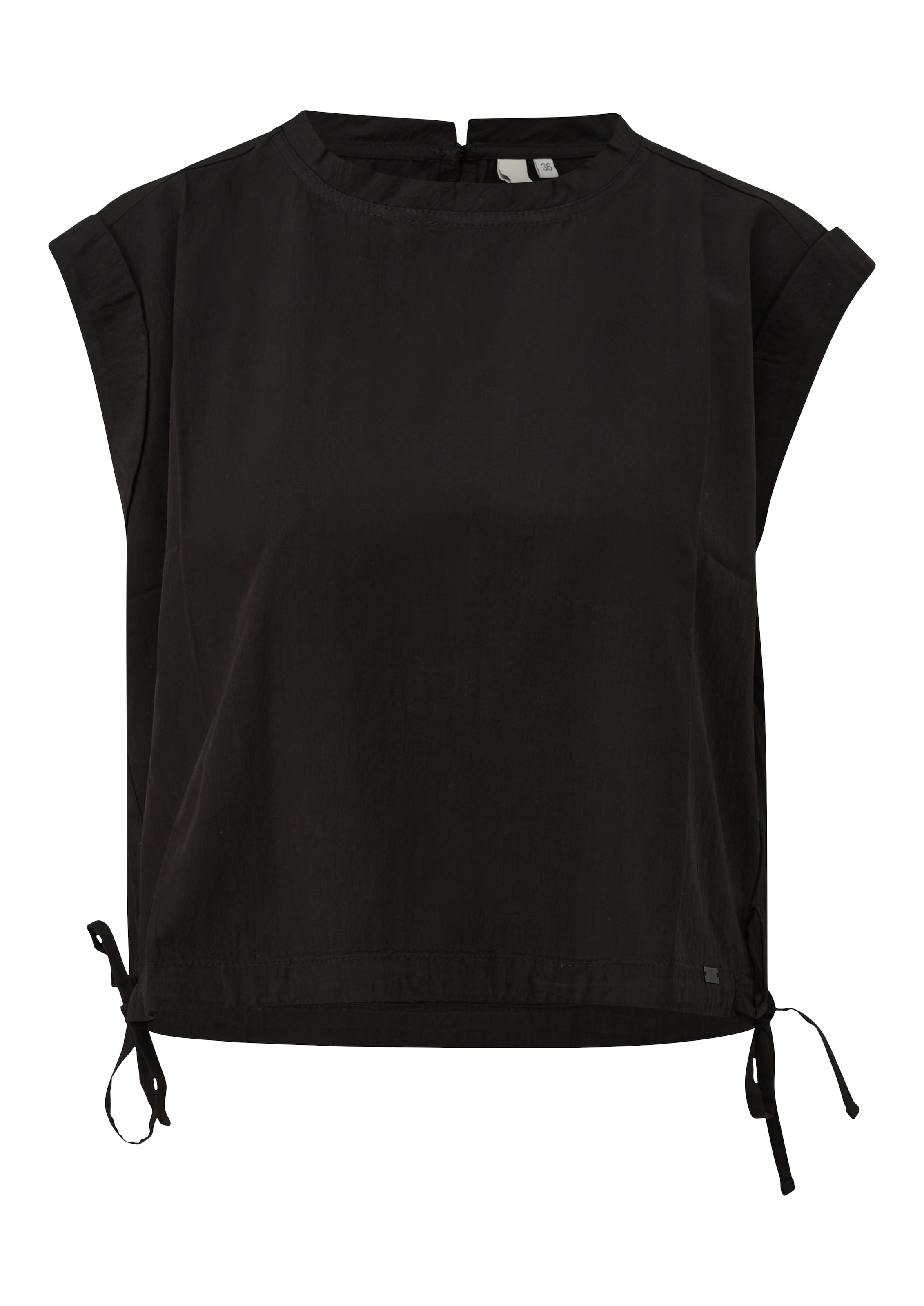 QS Blouse in Zwart: voorkant