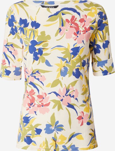 Lauren Ralph Lauren Camiseta 'JUDY' en crema / azul real / oliva / rosa, Vista del producto