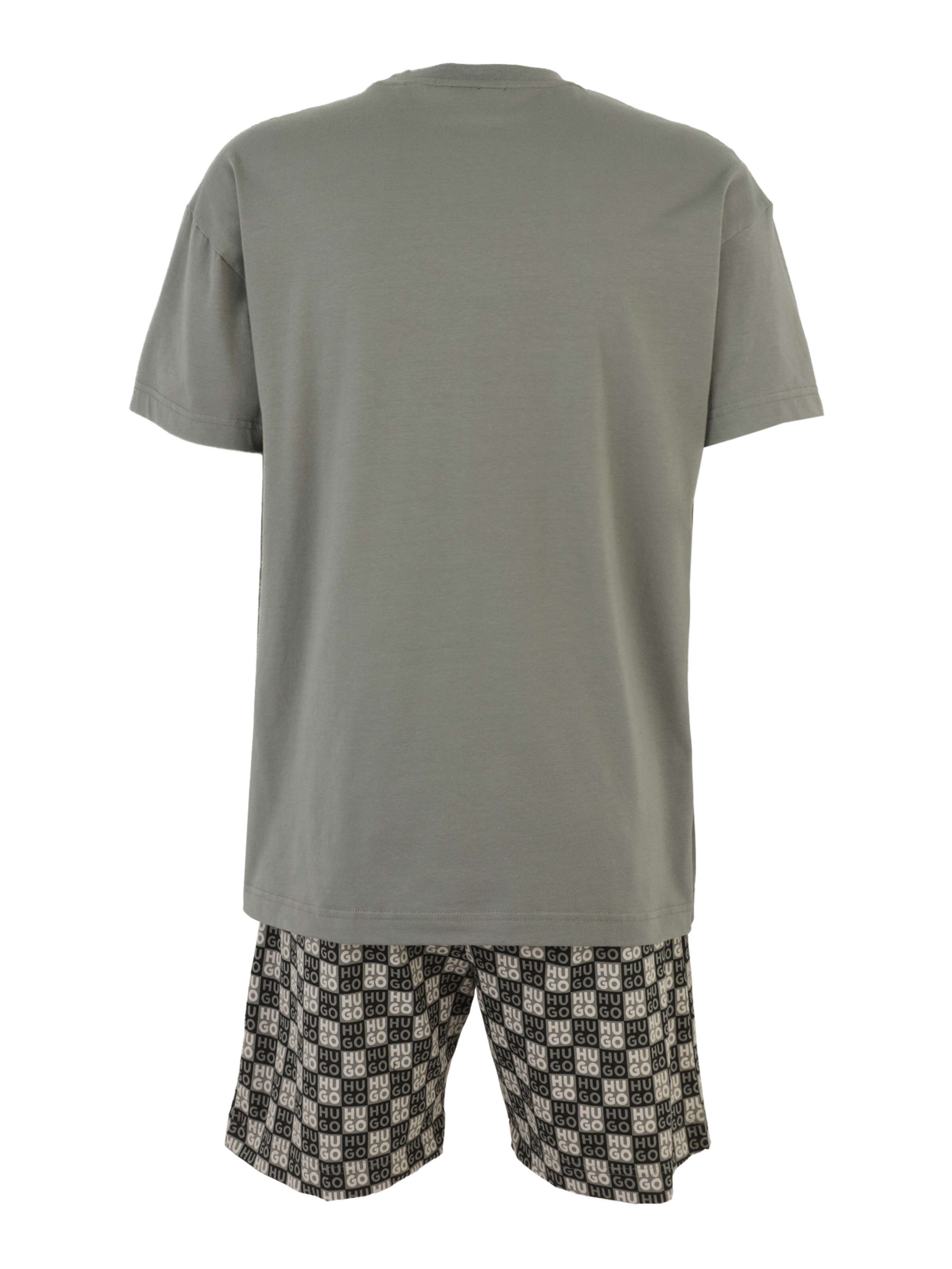 HUGO Lühike pidžaama 'AARON', värv roheline