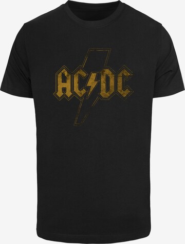 Merchcode T-Shirt 'ACDC Distress Flash' in Schwarz: predná strana