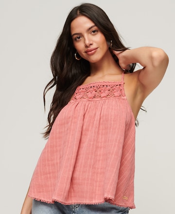 Superdry Top in Roze: voorkant