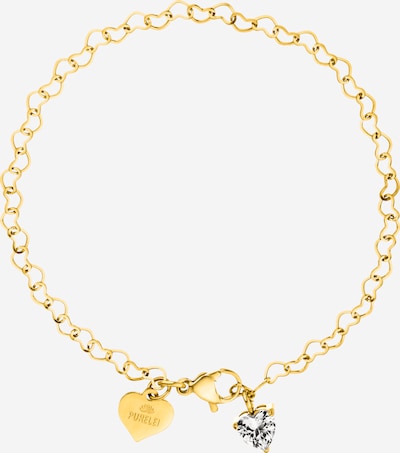 PURELEI Bracelet 'Endless Love' en or / transparent, Vue avec produit