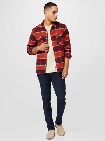 Brixton Regular fit Button Up Shirt 'BOWERY' in Red