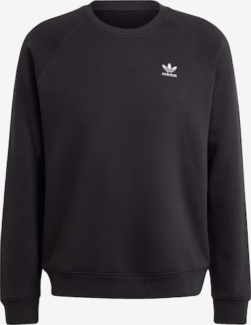 ADIDAS ORIGINALS Sweatshirt 'Trefoil Essentials' in Black: front