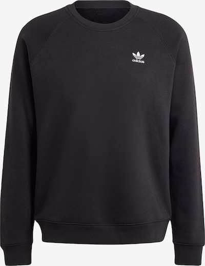 ADIDAS ORIGINALS Sweat-shirt 'Trefoil Essentials' en noir / blanc, Vue avec produit