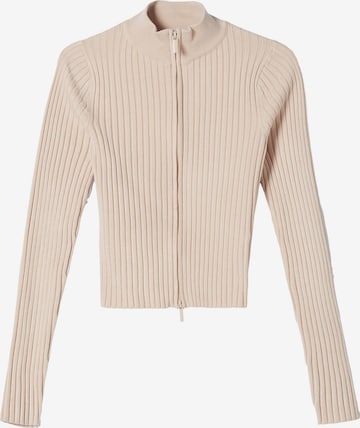 Cardigan Bershka en beige : devant