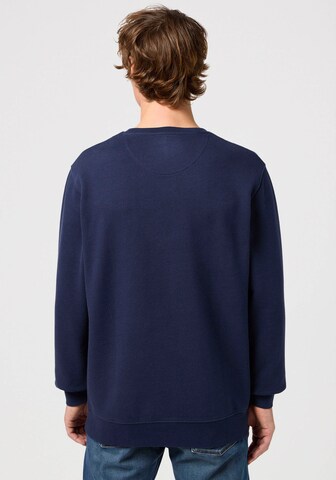 WRANGLER Sweatshirt 'SIGN OFF CREW' i blå