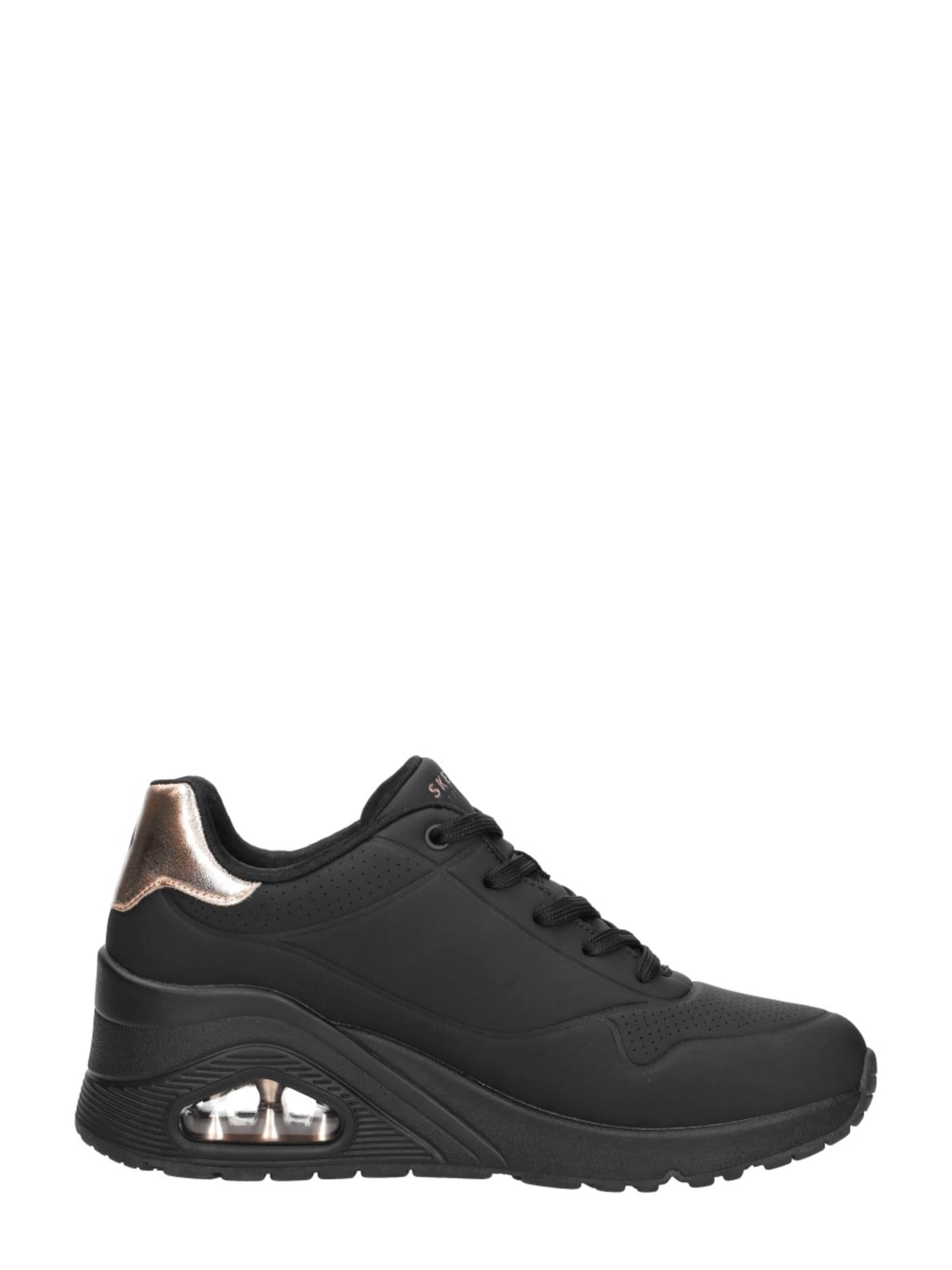 SKECHERS Sneakers laag 'Uno Wedge -Hi Steps' in Zwart