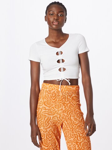 Monki Shirt in Wit: voorkant