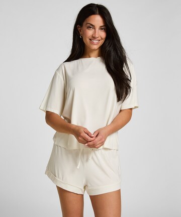 Hunkemöller Schlafshirt in Weiß: Vorderseite