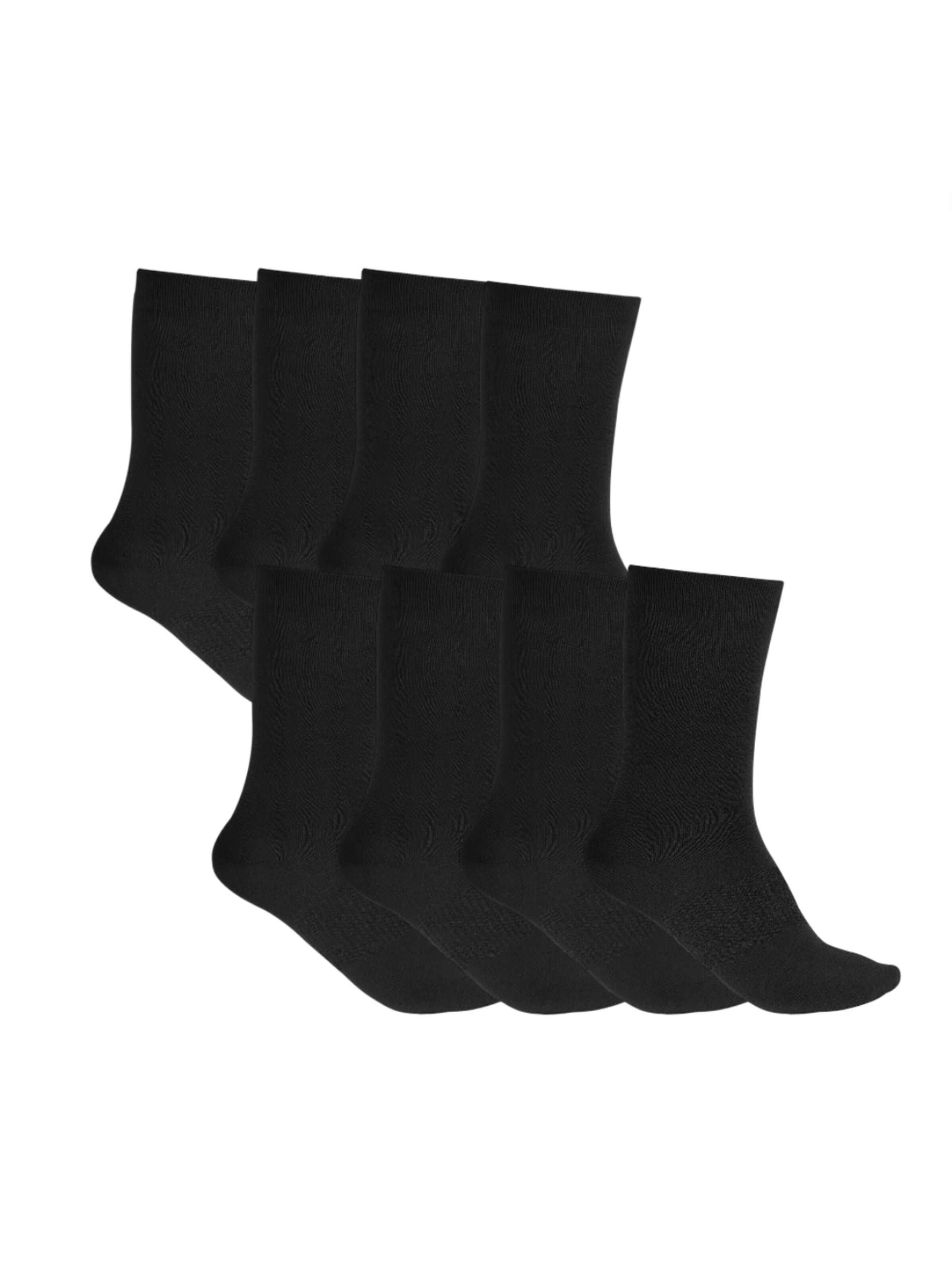 Sukats Socks 'Merino Wol Sokken - 8 Paar' in Black