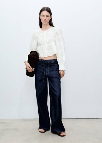MANGO Blouse 'Swirl' in Wit