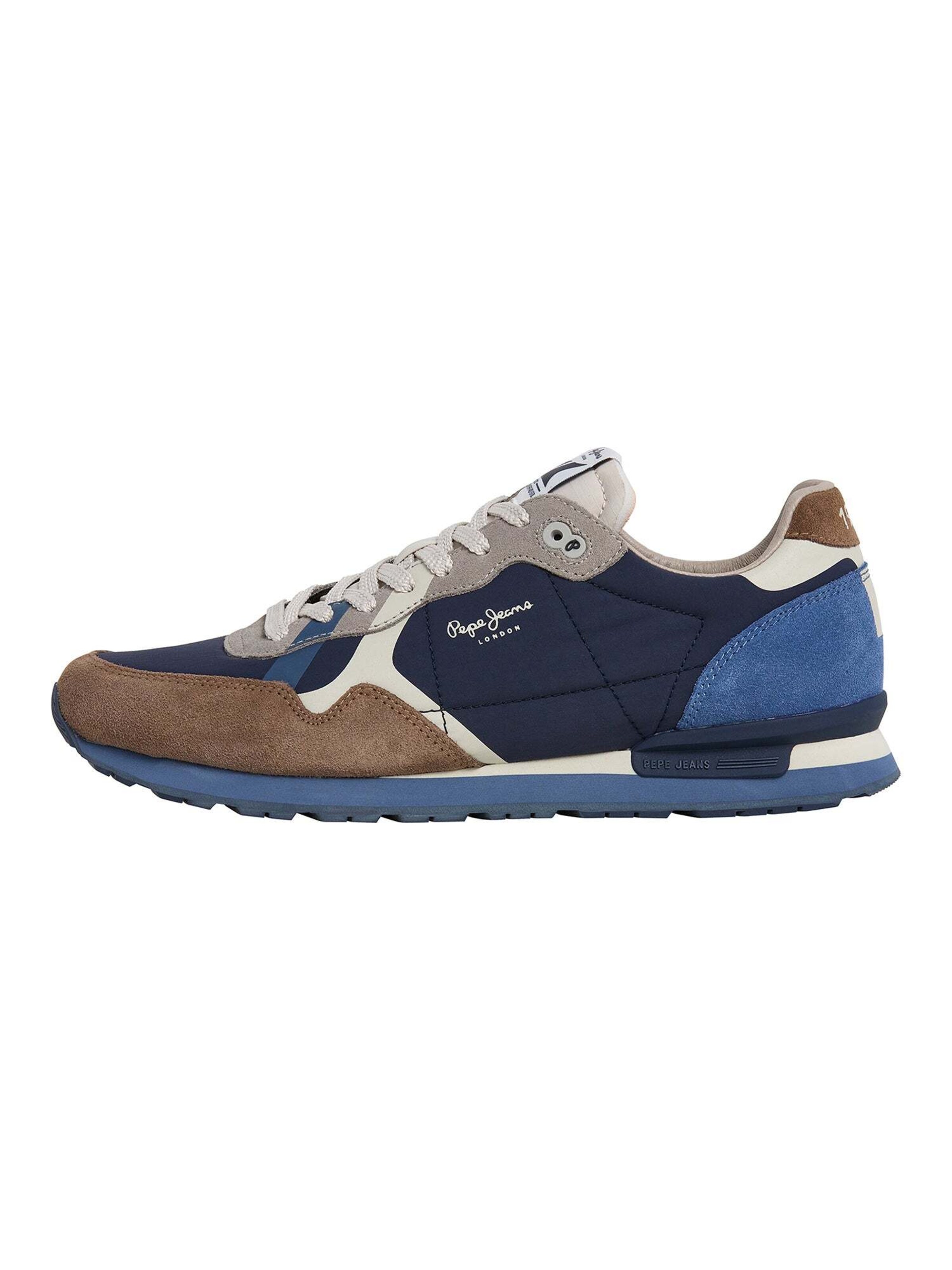 Pepe Jeans Sneaker 'Brit Print' in Braun: Vorderseite