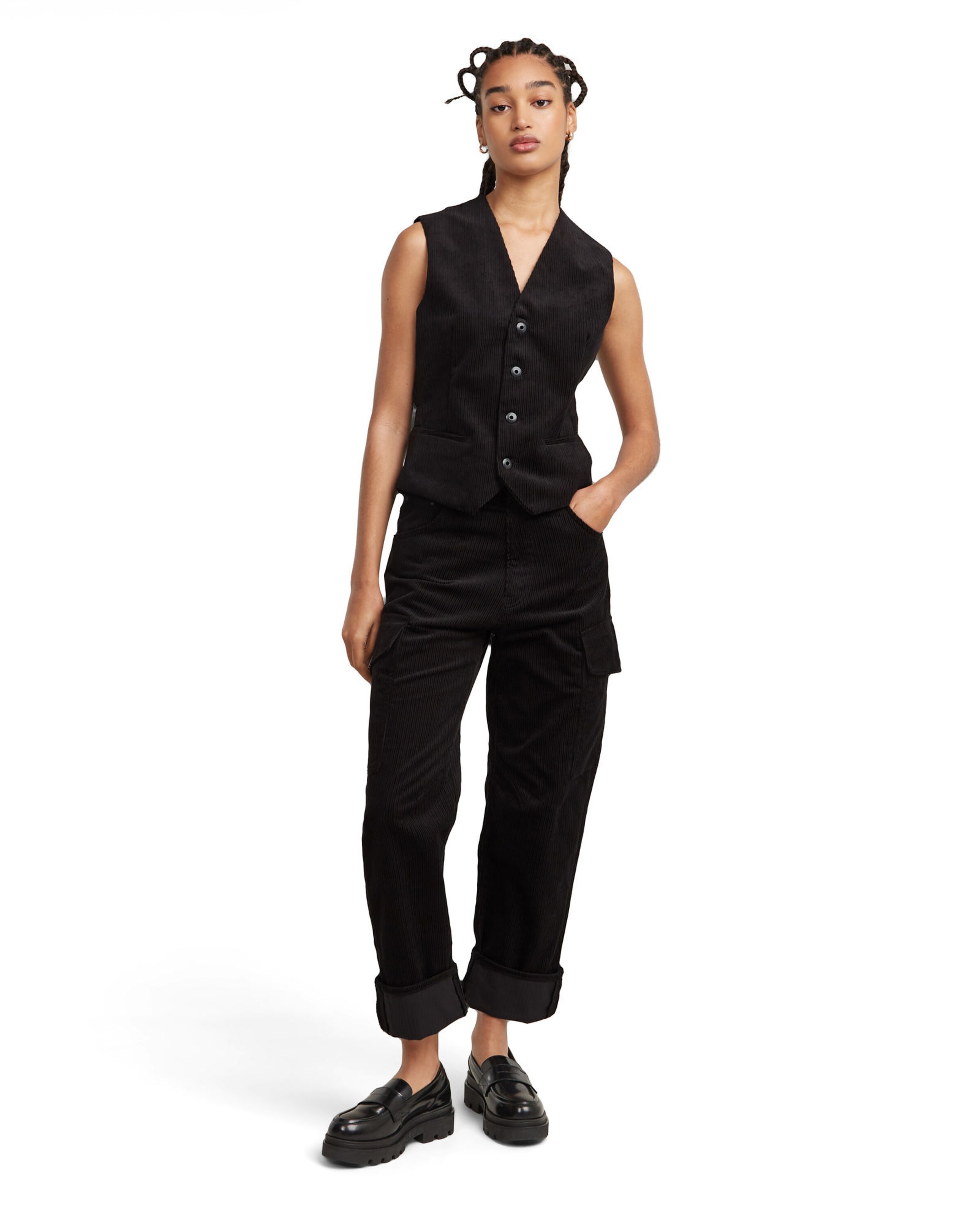 G-STAR Regular Cargobroek in Zwart