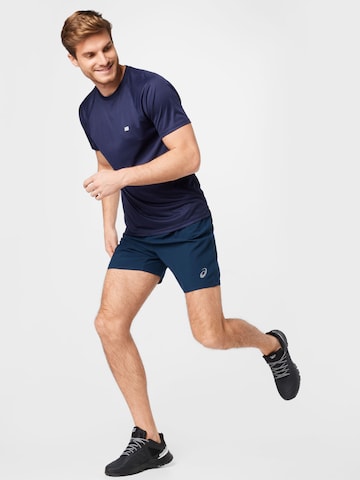 ASICS Regular Sportshorts in Blau