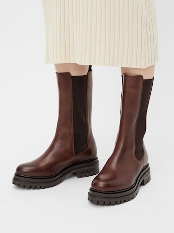 Bianco Chelsea boots 'BIADARLENE' in Bruin: voorkant