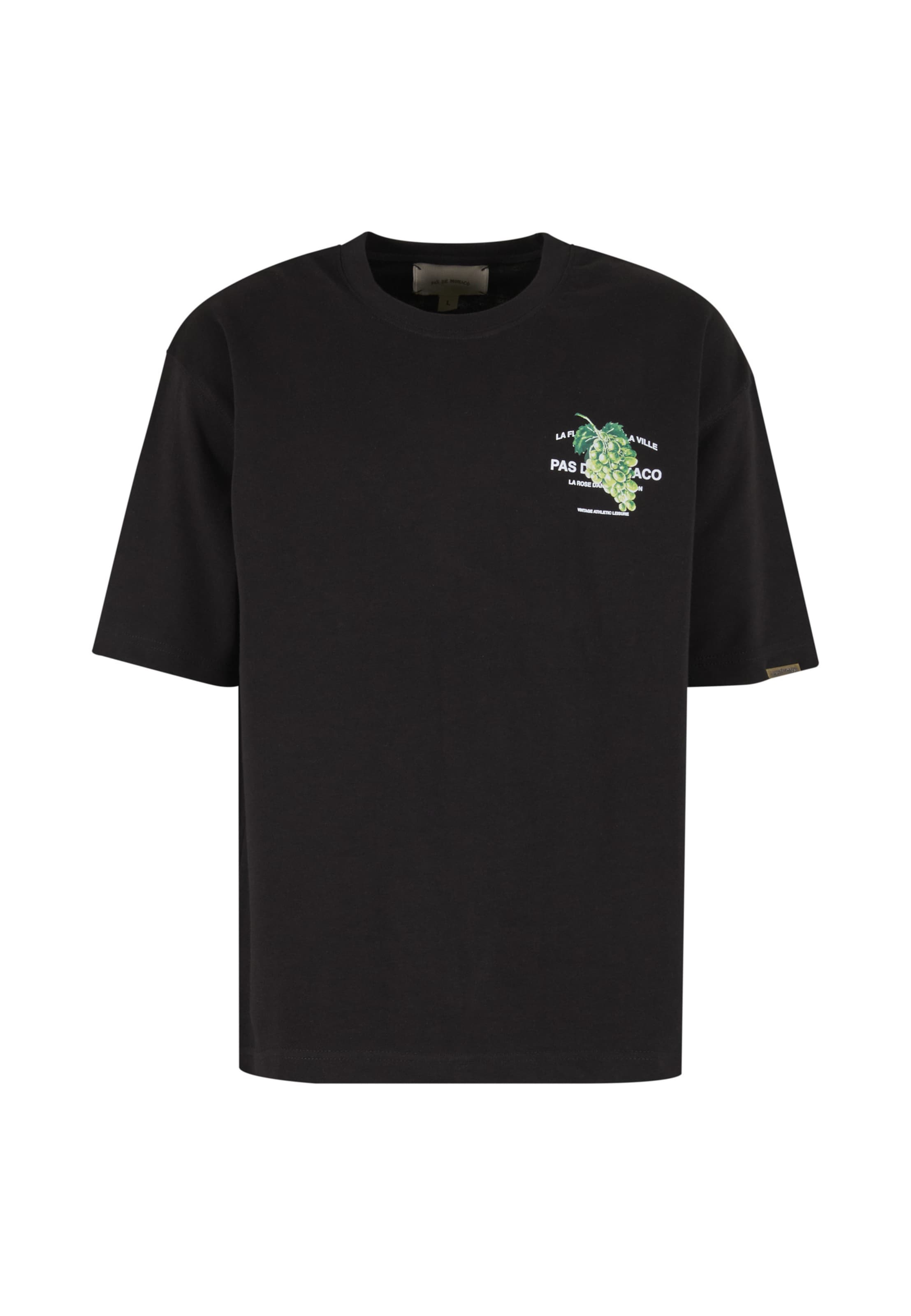 T-Shirt 'Verde' Pas De Monaco en noir : devant