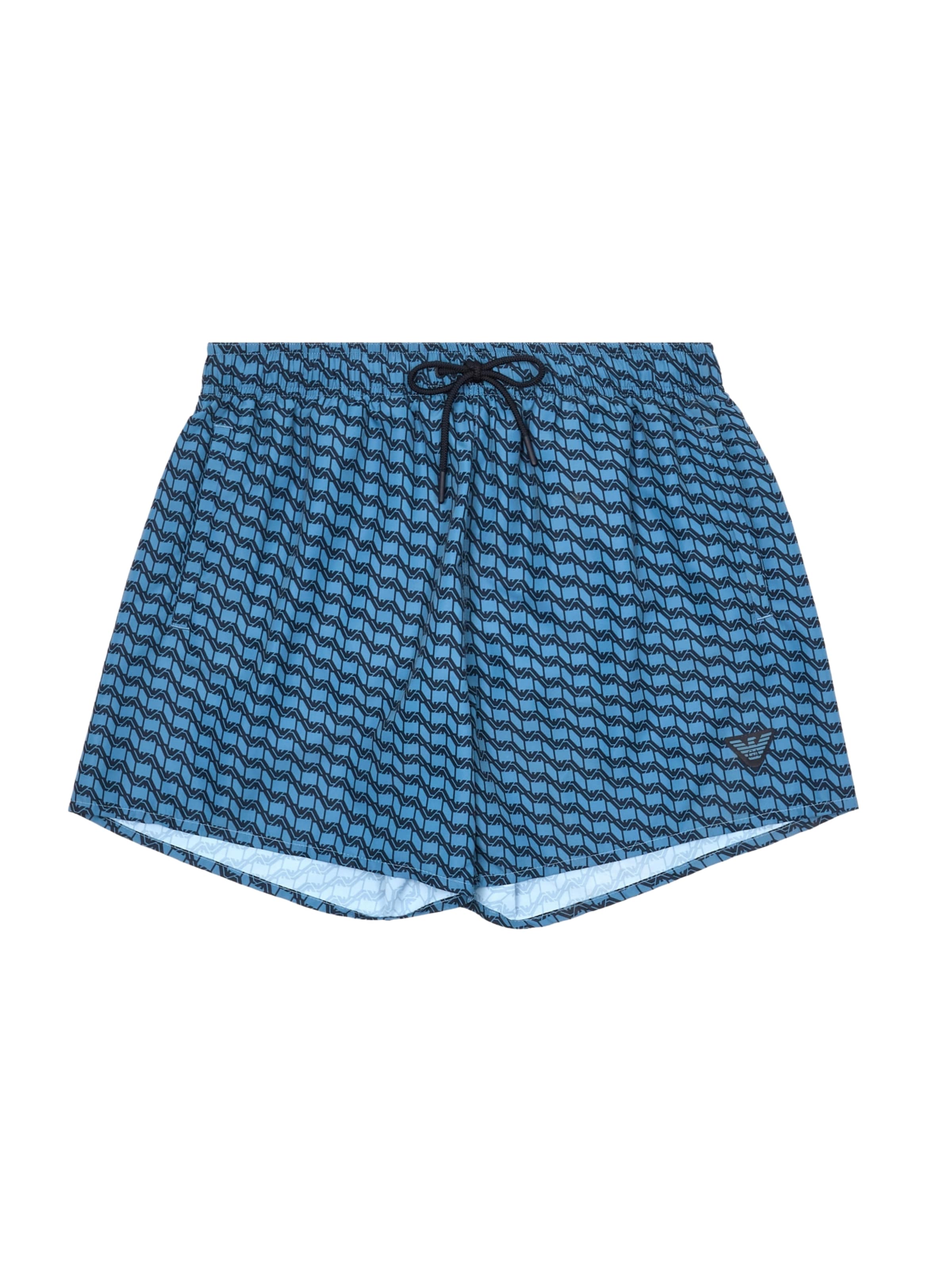 Pantaloncini da bagno Emporio Armani di colore blu / azzurro, Visualizzazione prodotti